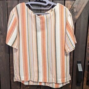 Sale 4$25 A New Day striped medium Linen blend shirt